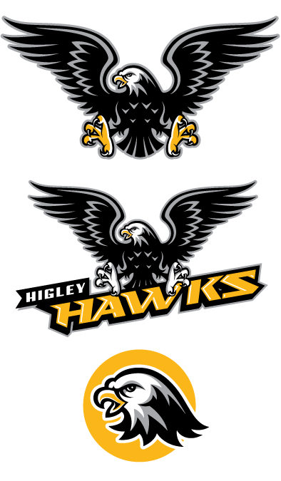 Hawk mascot clipart