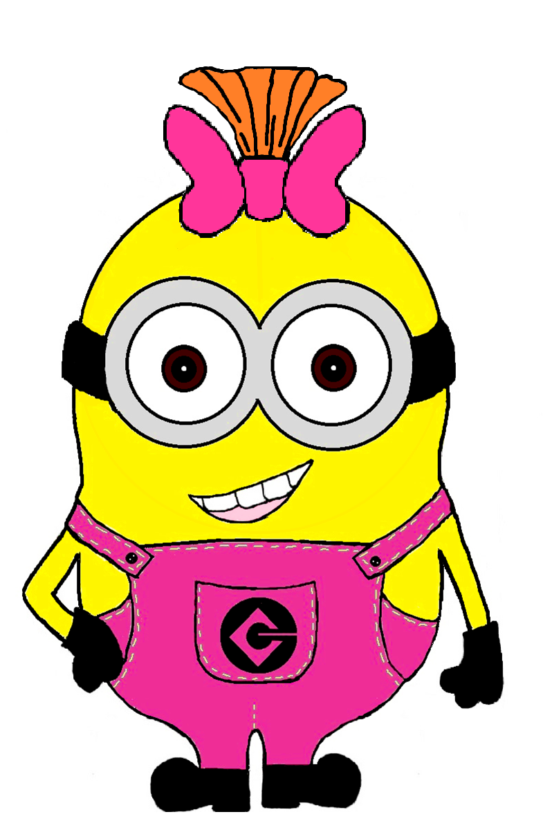 Girl minions clipart