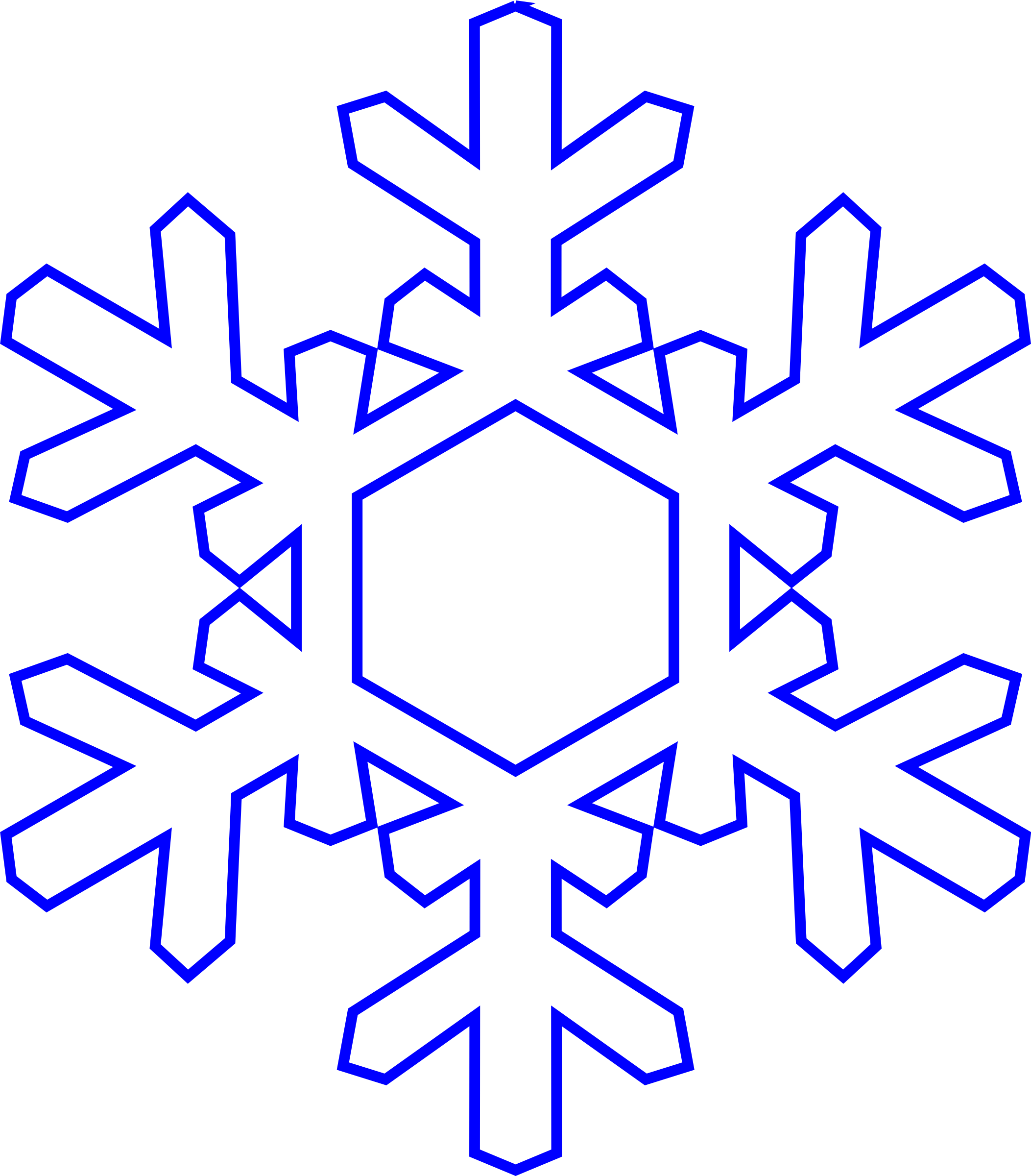 Snowflake clip art 2