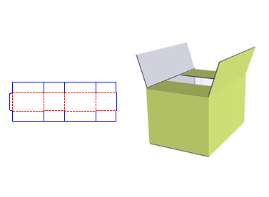 Free Paper Box Dieline Template and 3D Mockup - Shanghai DE ...
