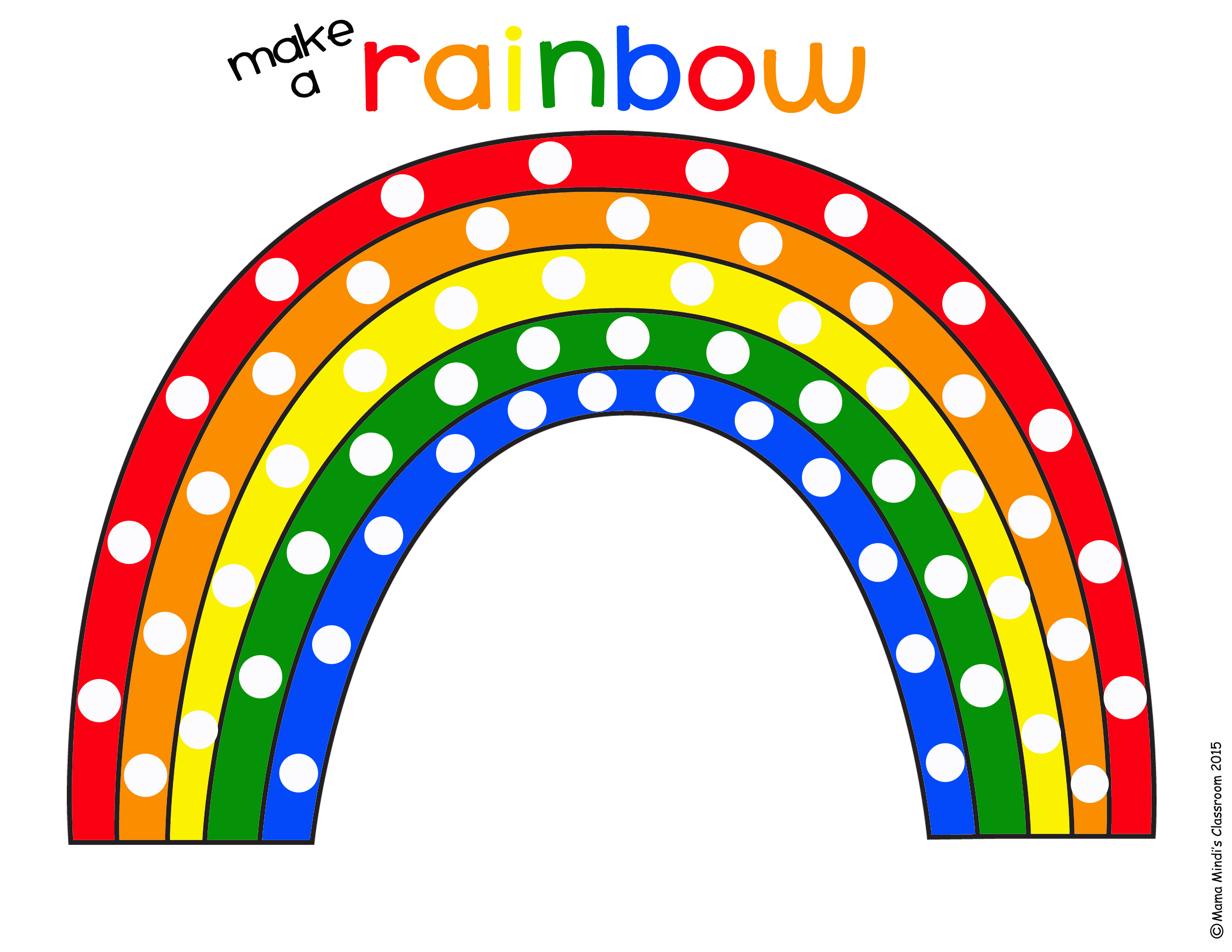 rainbow printables clip art - photo #25