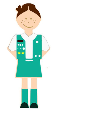Science Girl Scout Clipart