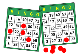 Clipart bingo card