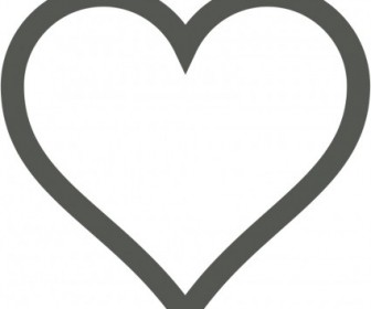 Vector Heart Icon (Deselected) Vector Clip Art - Ai, Svg, Eps ...
