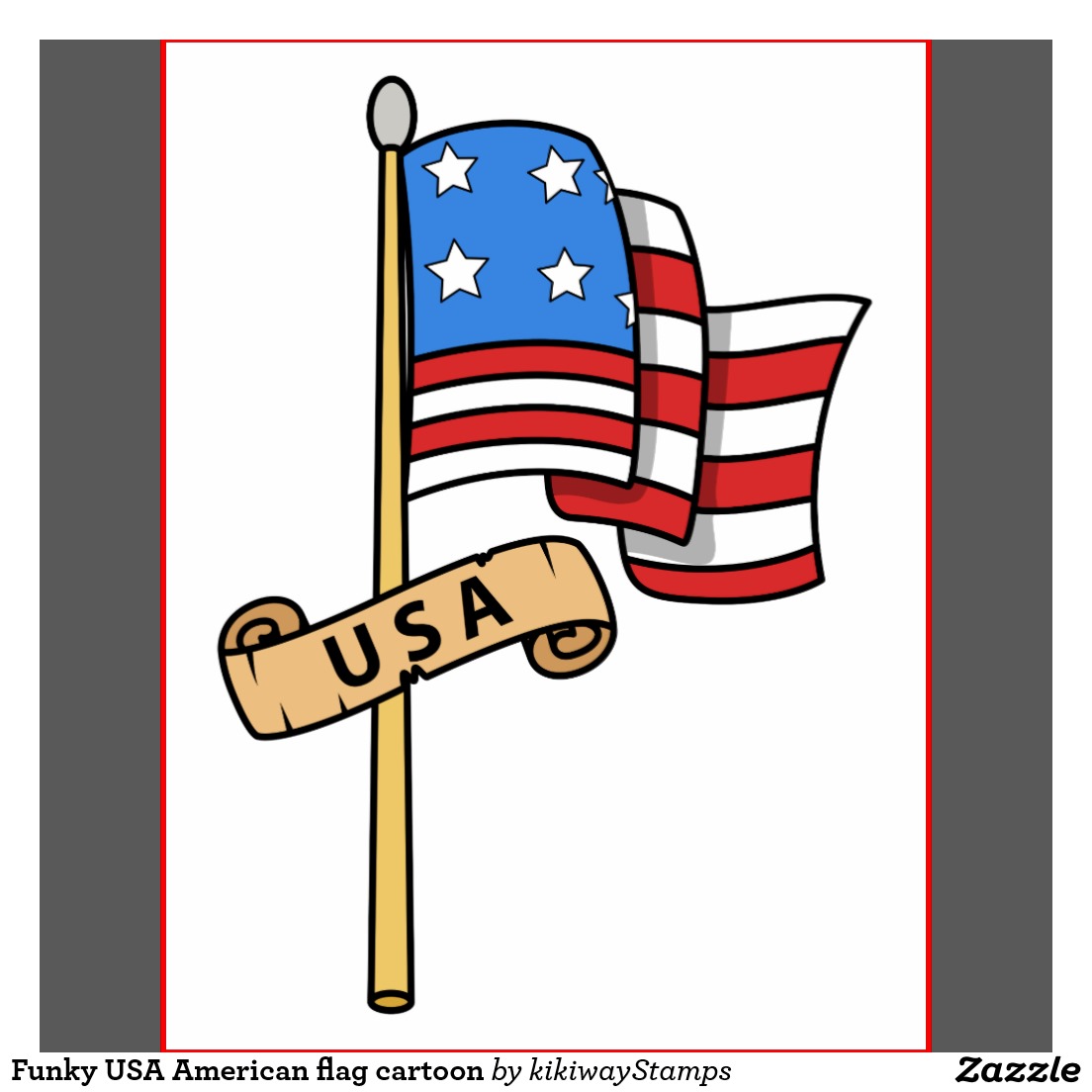 American Flag Cartoon