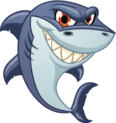 Cartoon Sharks Clip Art, Vector Images & Illustrations