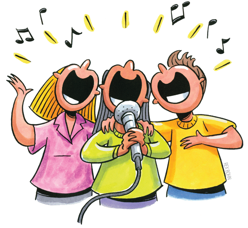 Sing clipart free