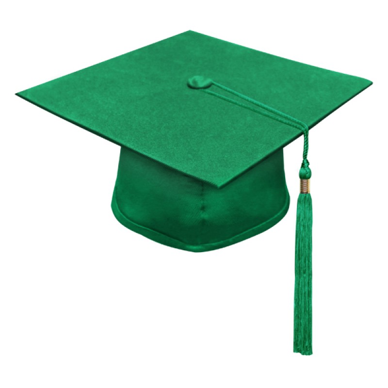 Eco-Friendly Green Middle School Cap & Tassel | Gradshop