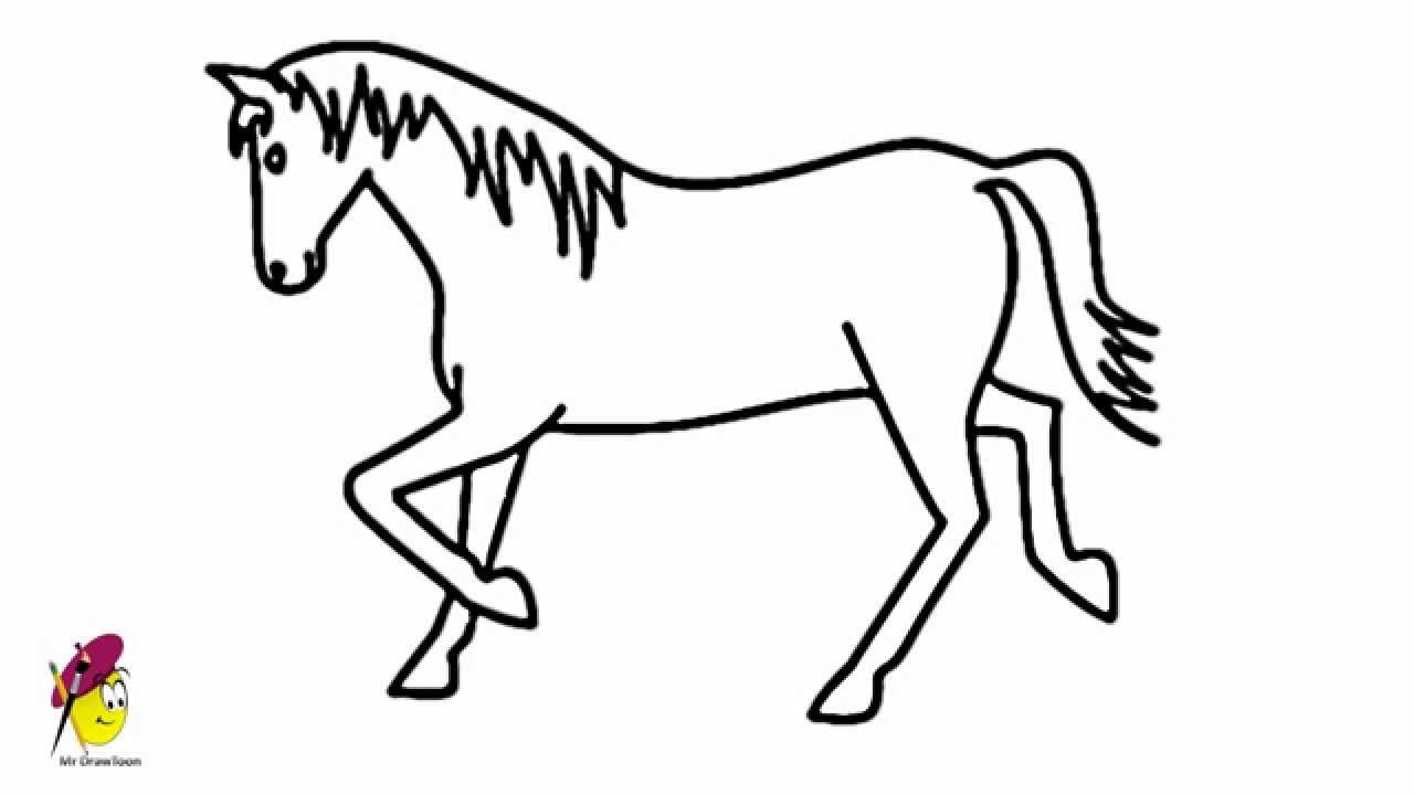 Horse Drawing Easy | Free Download Clip Art | Free Clip Art | on ...