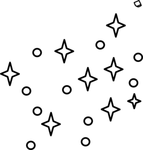 Outline of a star clipart