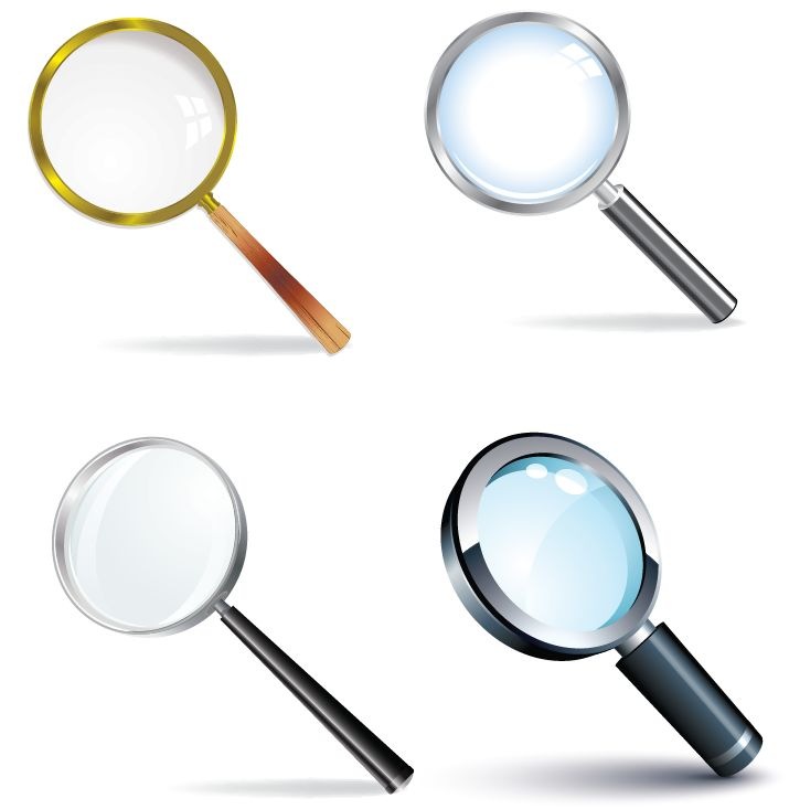 Magnifying Glass Vector Set | Free Vector Graphics | All Free Web ...