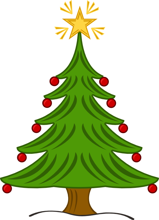 Clipart christmas tree with presents