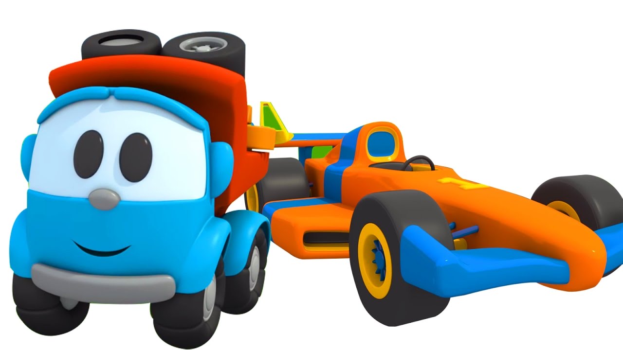 Cartoons for Children - Leo's RACING CAR - Kid's 3D Construction ...