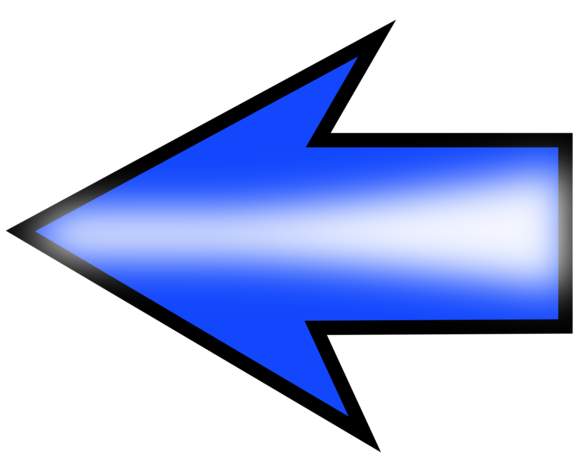 Public Domain Clip Art Image | Illustration of a blue left arrow ...