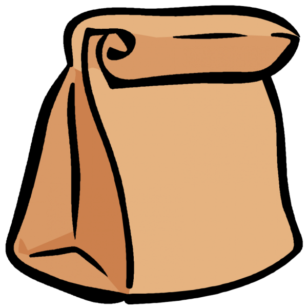 Sack lunch clipart