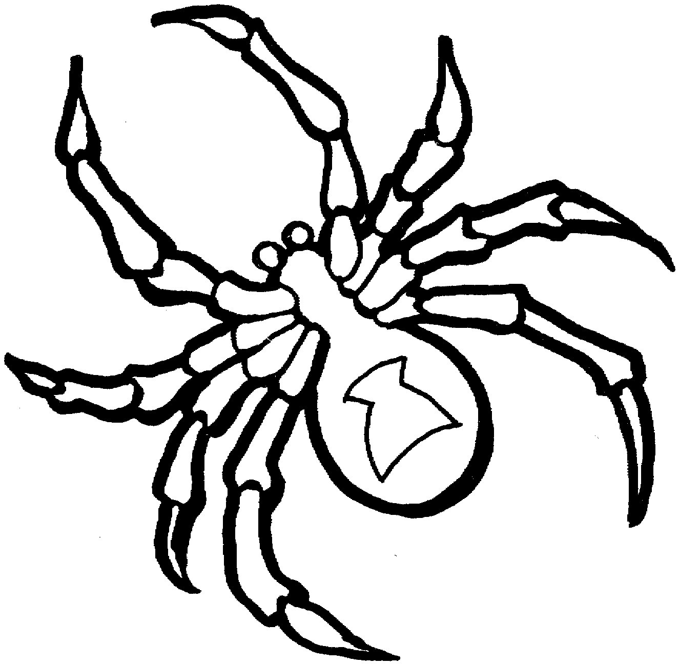Spider Coloring Page. spider coloring pages twisty noodle. free ...