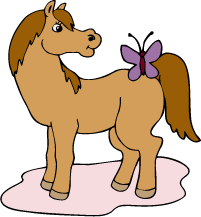 Classic Horse Cartoon Horse Clip Art buttrfly « « Classic Horse