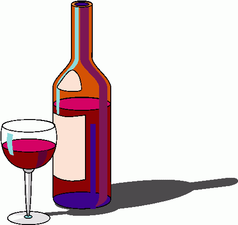 Wine Glass and Bottle Clip Art – Clipart Free Download