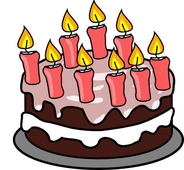 18 Birthday Cake Clipart