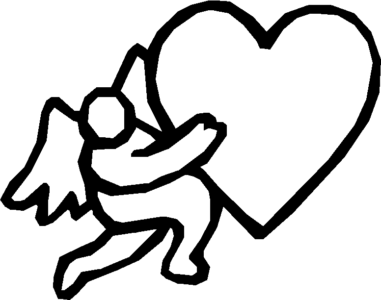 Coloring Pages Of Hearts With Wings - ClipArt Best