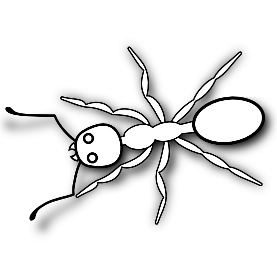 ant-clip-art-black-and-white. - Free Clipart Images