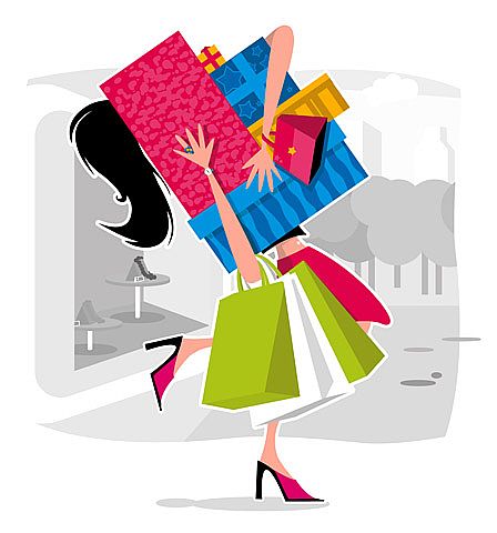 Cartoon Shopping Bags Clipart images