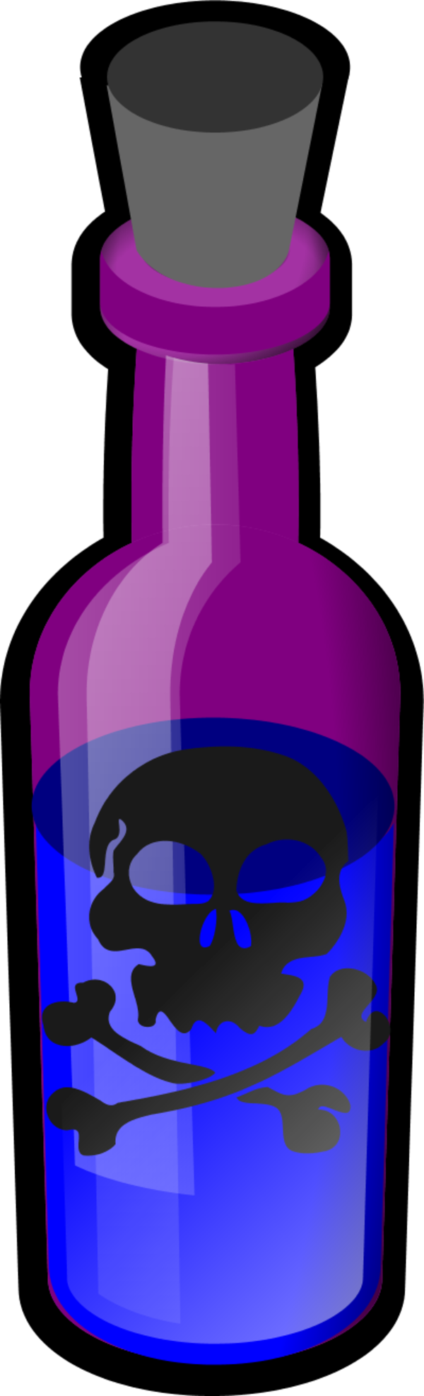 poison bottle - vector Clip Art