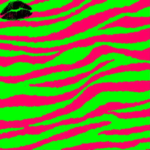 Neon Colored Zebra Print Background