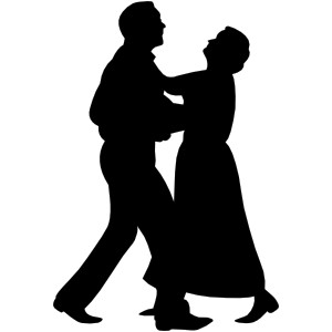 Dancing Couple clip art - vector clip art online, royalty fr ...