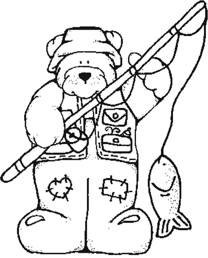 Fishing Coloring Page - AZ Coloring Pages