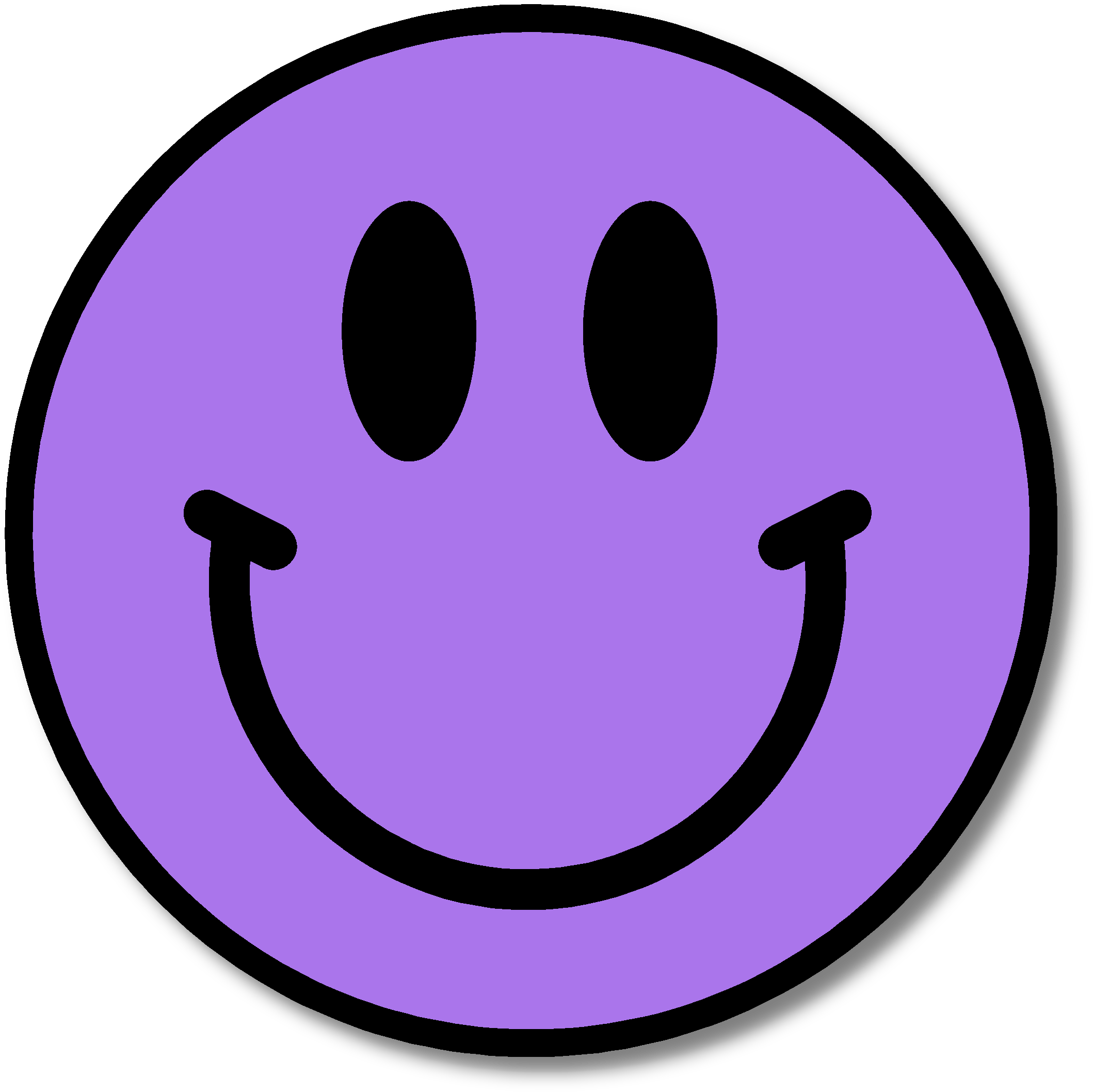 Purple Smiley Face Clipart