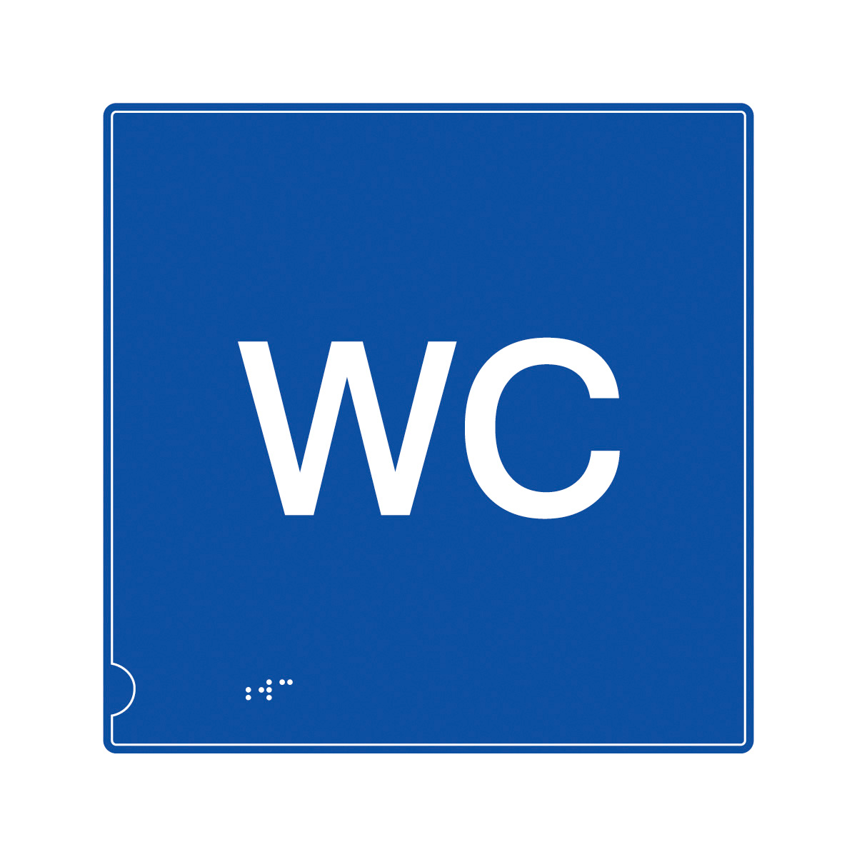 Wc Symbol Safety Signs - Braille & Tactile Sign from BiGDUG UK