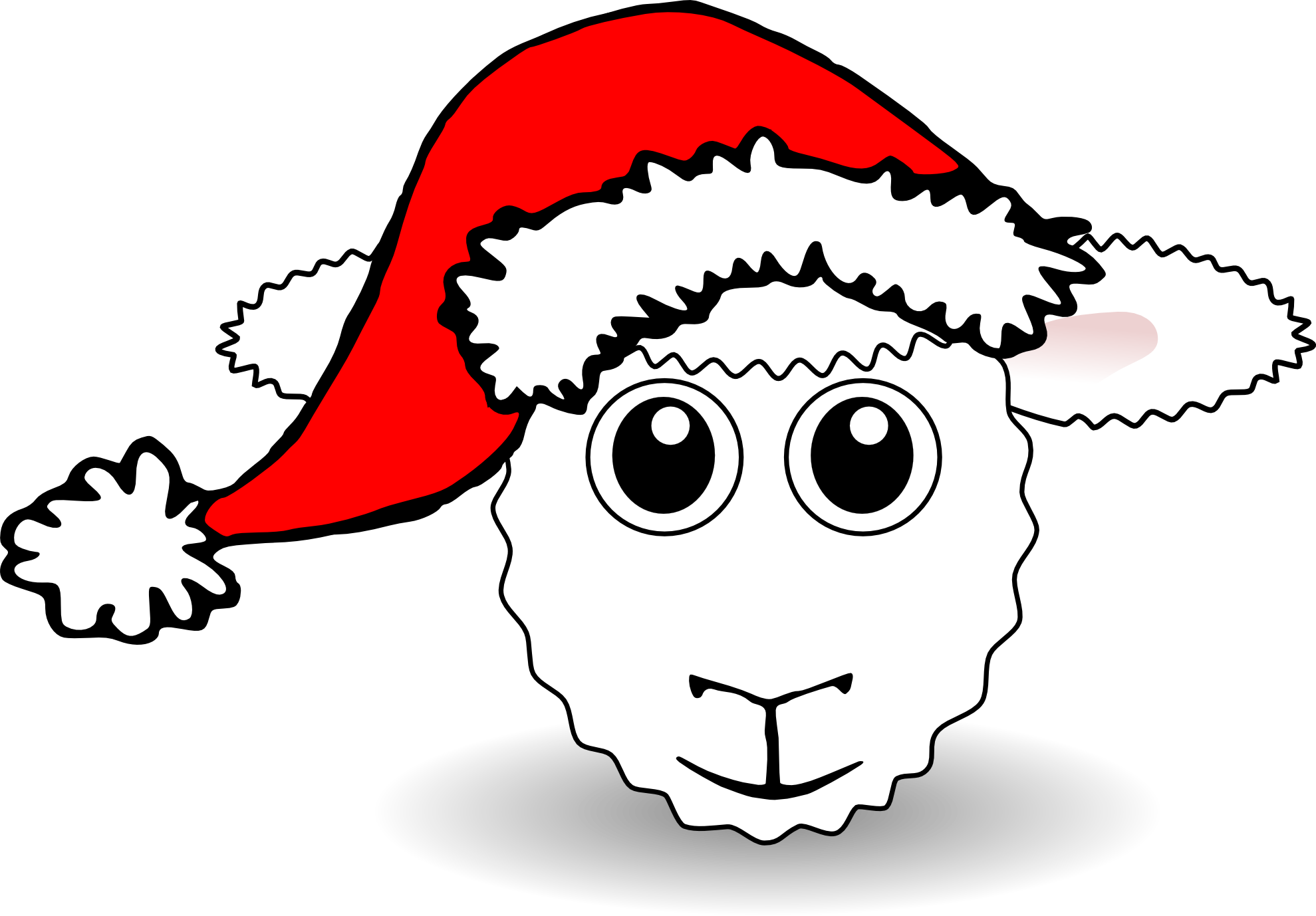 Clip Art: palomaironique sheep face cartoon with ...