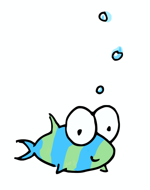 Blue Cartoon Fish - ClipArt Best