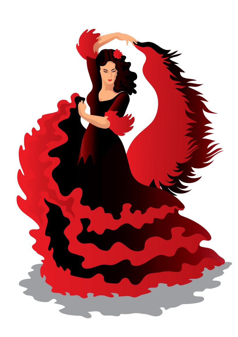 Flamenco Dancers Clip Art - ClipArt Best