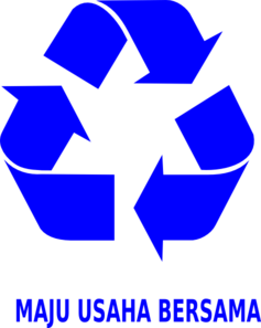 Blue Recycle Symbol Clip Art - vector clip art online ...