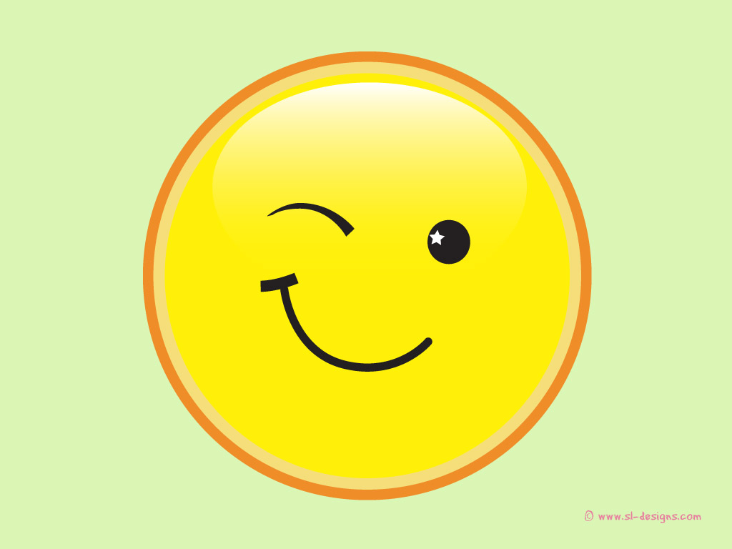 smiley wink clip art - photo #41