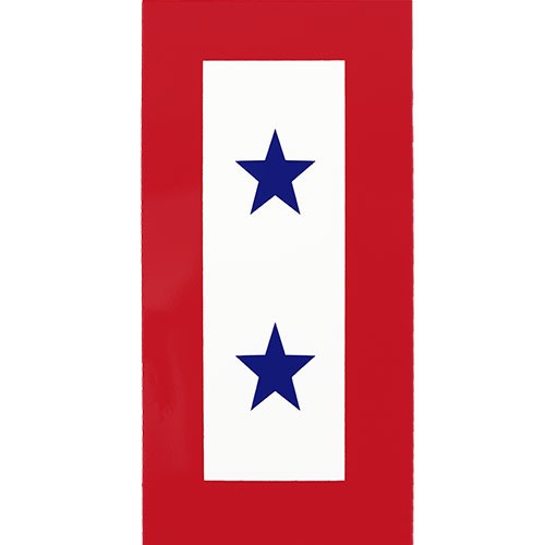 Two Blue Star Service Decal | USAMM