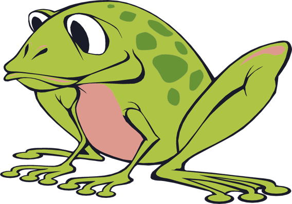 Goofy Frog Clip Art