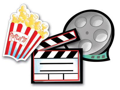 Movie Night Cutout Movie Icons - Reel Hollywood Movie Night Kids ...