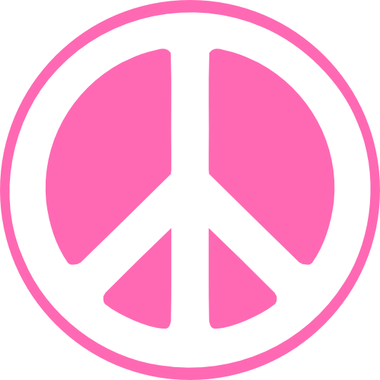 Pink Peace Sign Clipart - Free Clipart Images