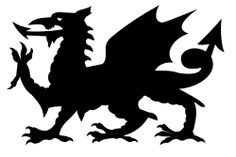 Welsh Dragon Silhouette - ClipArt Best