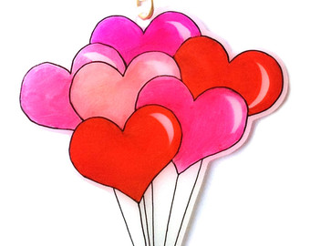 balloon hearts – Etsy