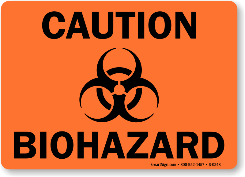 Biohazard Symbol Stickers