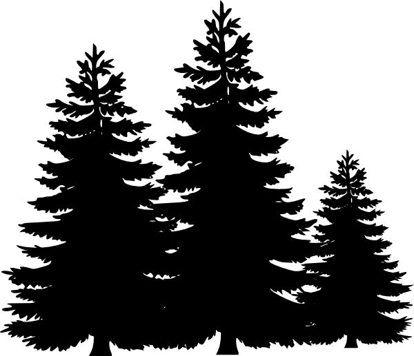Pine Tree Silhouette | Tree Tattoos ...