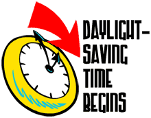 Daylight savings time animated clipart