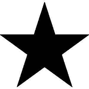 Clipart 5 pointed star