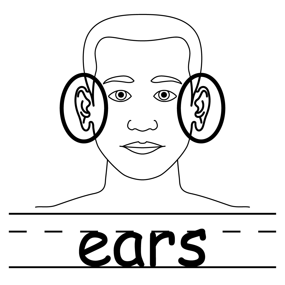 E For Ear Clipart