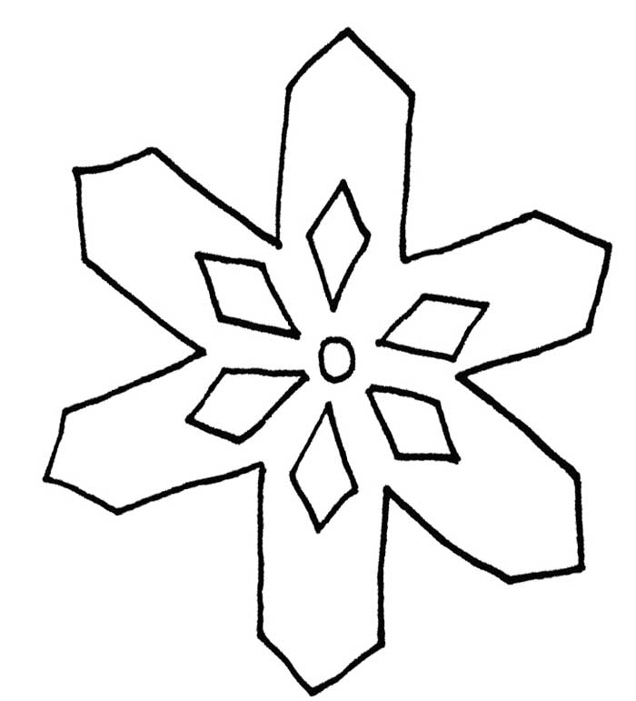 Best Photos of Easy Snowflake Template - Simple Snowflake Clip Art ...