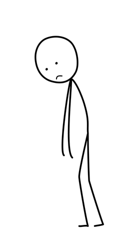 Sad Girl Stick Figure - Free Clipart Images